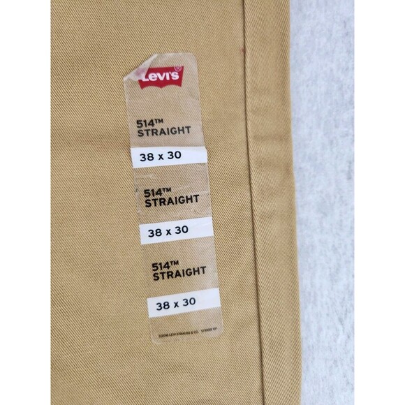 Levi's 514 Mens Jeans Caraway Brown Straight Stretch Mid Rise 38x30 - Picture 2 of 10